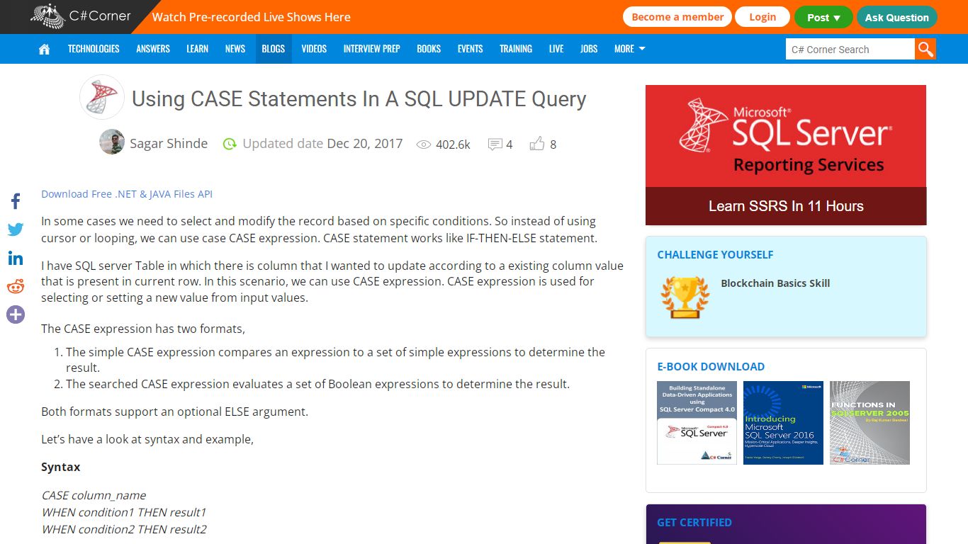 Using CASE Statements In A SQL UPDATE Query